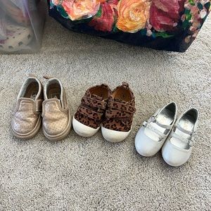 size 5 baby girl shoes - slip on vans
